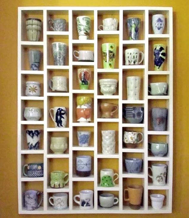 Полка для кружек из дерева Артени Зефир (СДК-002520)