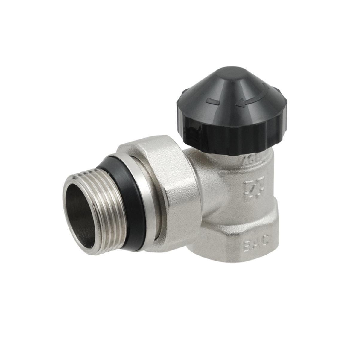 Кран угловой Raftec KPT 21 под термоголовку с антипротечкой 3/4" (24850672)