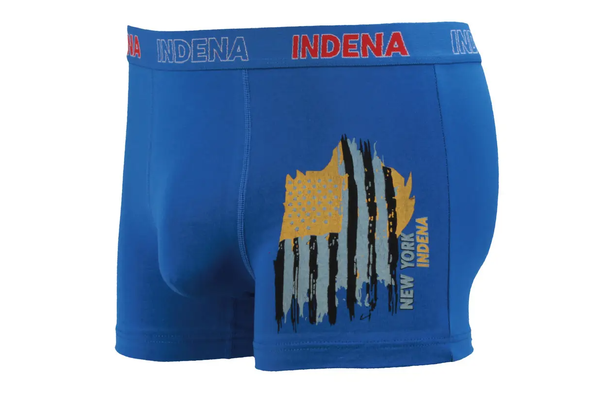 Мужские боксеры стрейчевые INDENA 2XL р. 48-50 2 шт. Синий (95098)