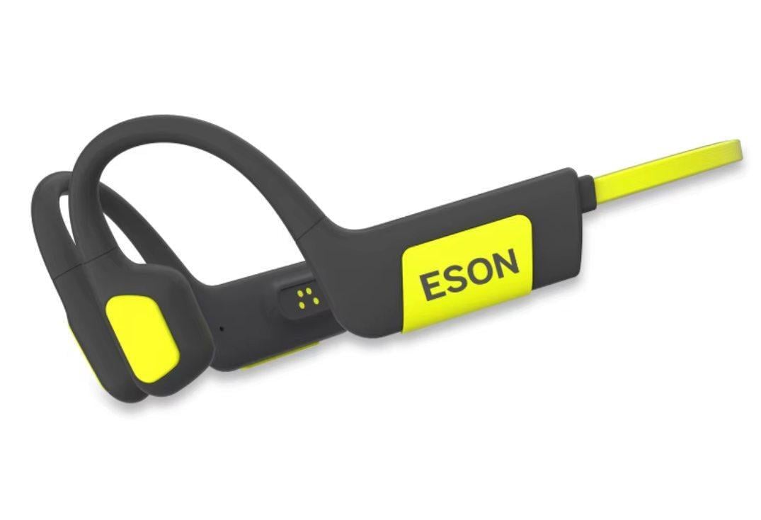 Наушники костные ESON K12 с 32 ГБ/шумоподавлением/MP3/Bluetooth 5.3 Черно-желтый (36251481)