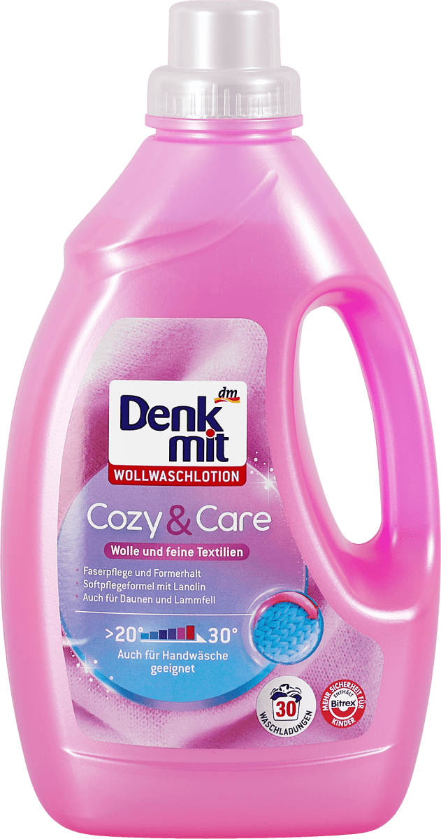 Гель для стирки Denkmit Cozy&Care 30 циклов стирки 1,5 л