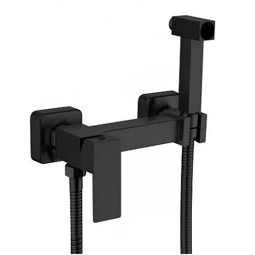 Смеситель для гигиенического душа Wezer PRO9A-02-BLACK настенного монтажа Черный (155180)