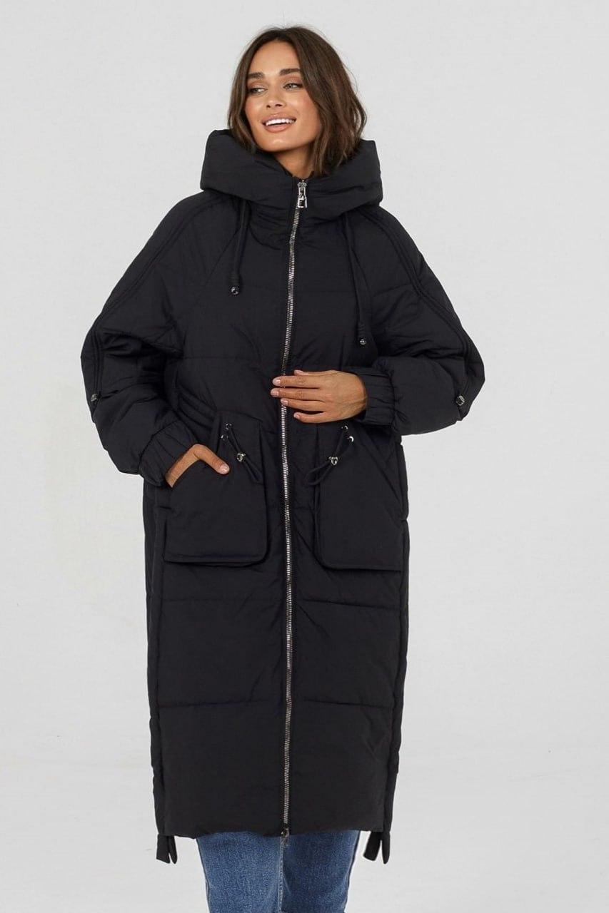 Куртка-пуховик жіноча р. 50 Чорний (3507a/50)