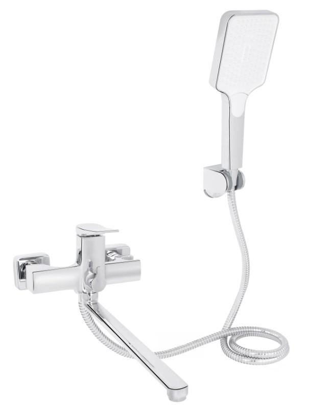 Смеситель для ванны Qtap Nando k35 с душевым гарнитуром Chrome (QTNAN260CRM48652)