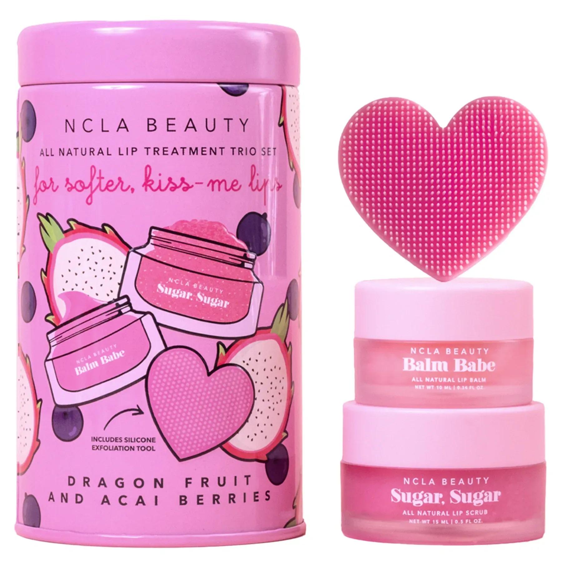 Подарочный набор по уходу за губами NCLA Dragon Fruit Acai Lip Care Set Драгонфрут-Асаи 10/15 мл
