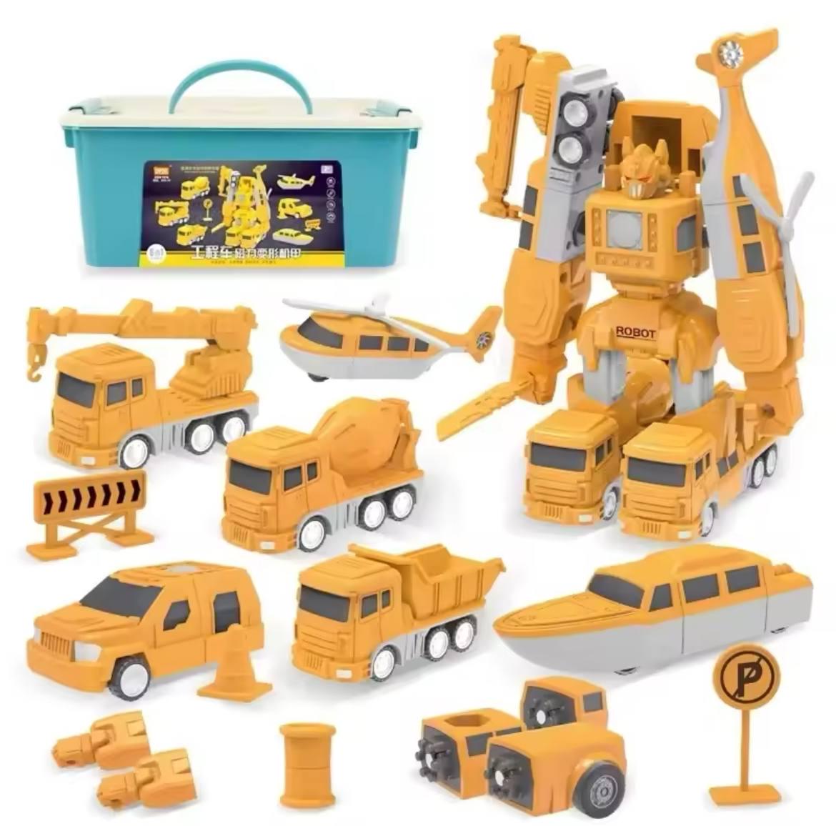 Конструктор Будівельний Трансформер 6в1 Помаранчевий (ooppp213115) - фото 2