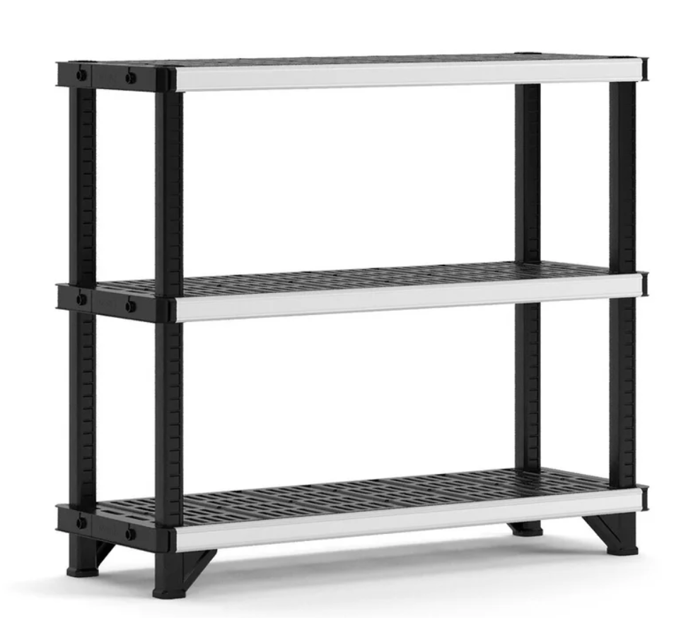 Стеллаж пластиковый Keter Fused Shelf 3 полки 122х46х106 см (260371)