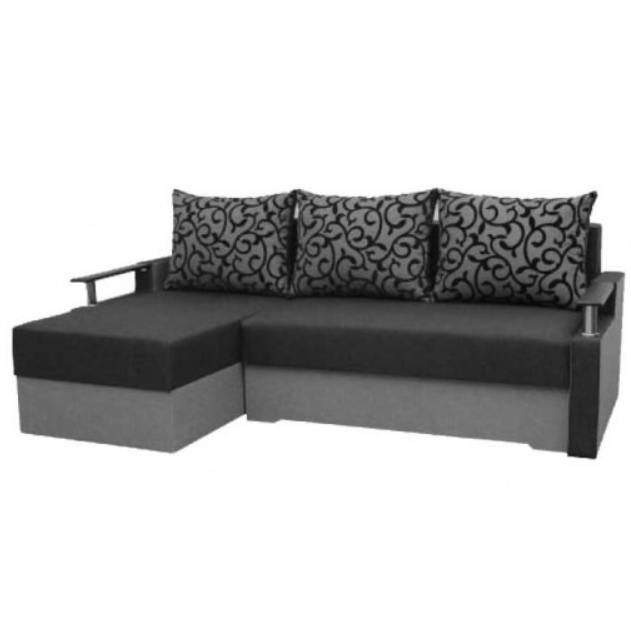 Диван кутовий Garnitur.plus Мікс 95х250х100 см Темно-сірий (DP-360)