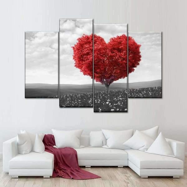 Модульная картина KIL Art Мечта польота в любовь из четырех частей 89x56 см (M4_M_75)