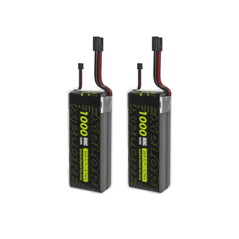 Аккумулятори Explorer 1000 mAh 2S 80C LiHV 2PCS для 2s дронов с разъемом XT30 2 шт. (460110) - фото 2