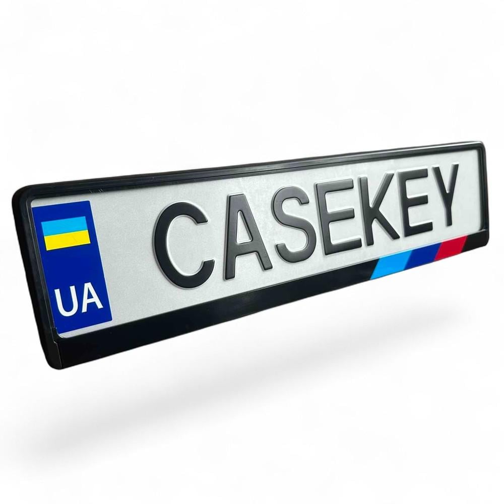 Авторамка з лакованим друком BMW (bwramka4)