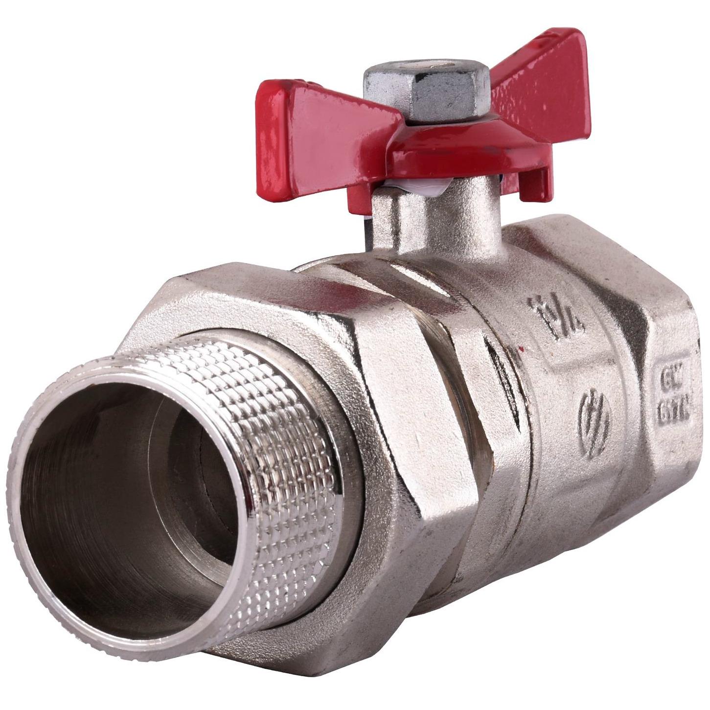 Кран шаровой Arco SENA 154106 1 1/4" ВЗ с американкой бабочка (83680)