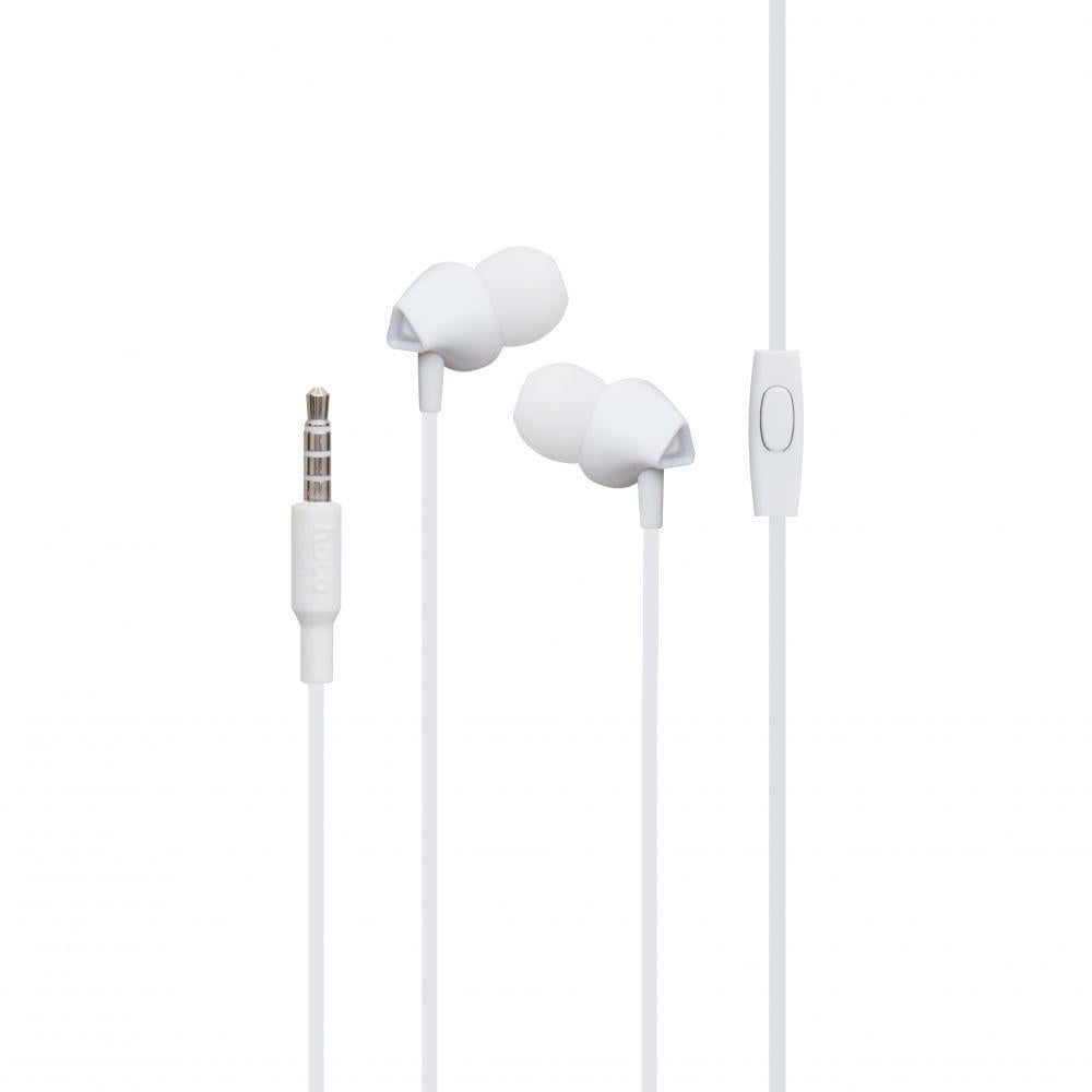 Наушники Hoco M60 Perfect sound universal earphones c микрофоном White