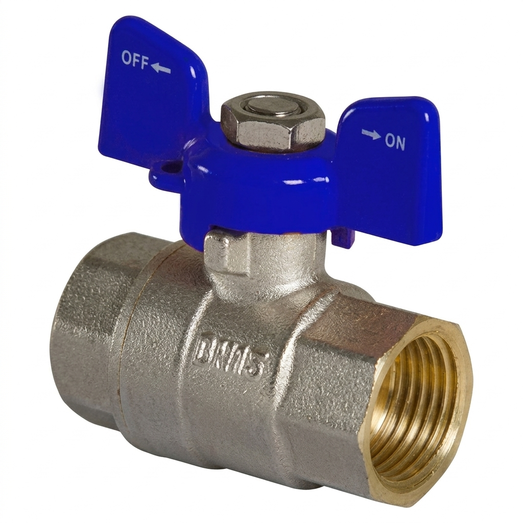 Кран шаровой Karro Valves 1/2" ВВ прямой латунь (AKD52073)