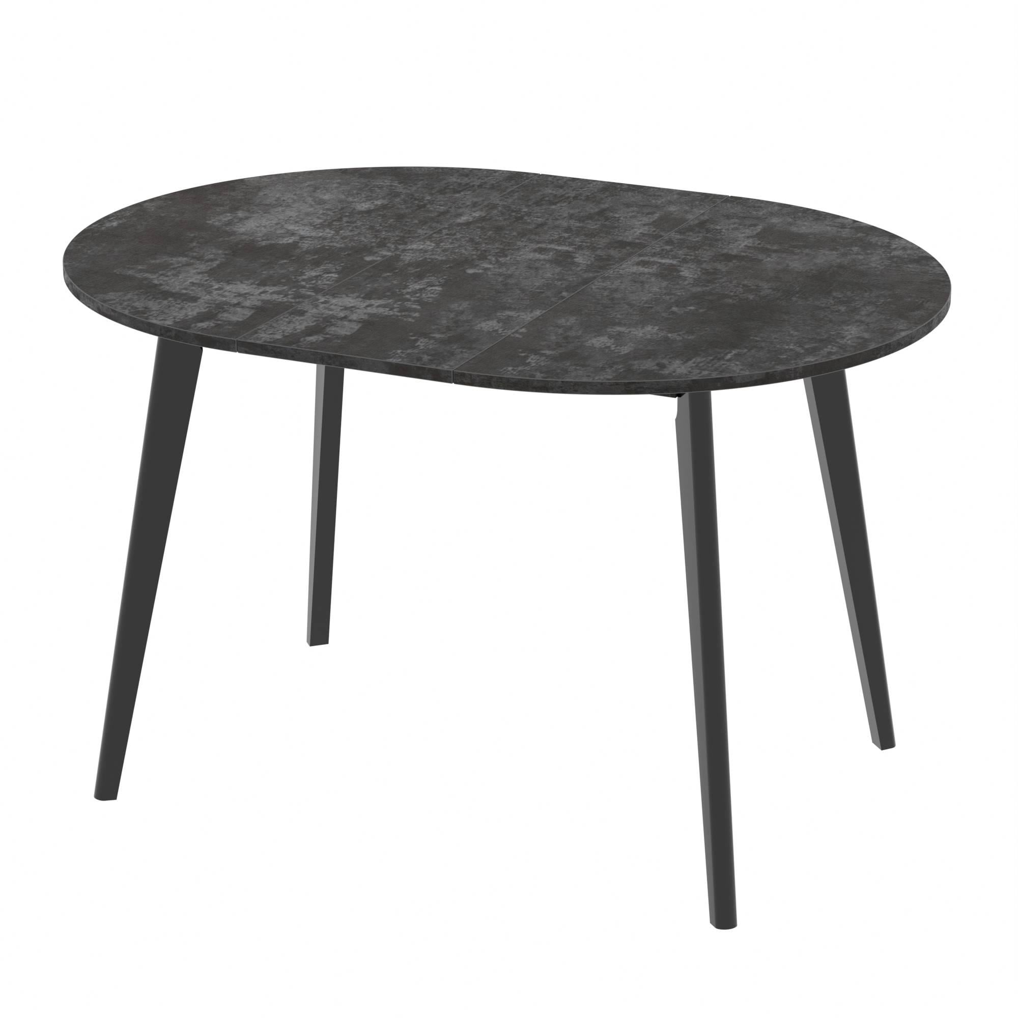 Обідній розсувний стіл Неман ТУРІН круглий Оксид модерн P255 (604903)