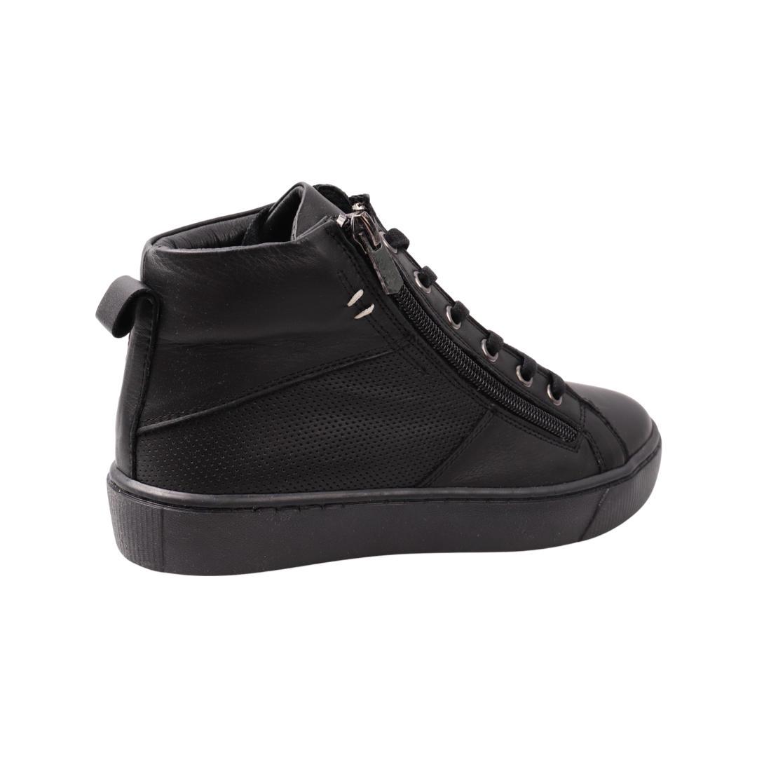 Кеди жіночі Gossi зі шкіри р. 37 Чорний (83-21DHC) - фото 4