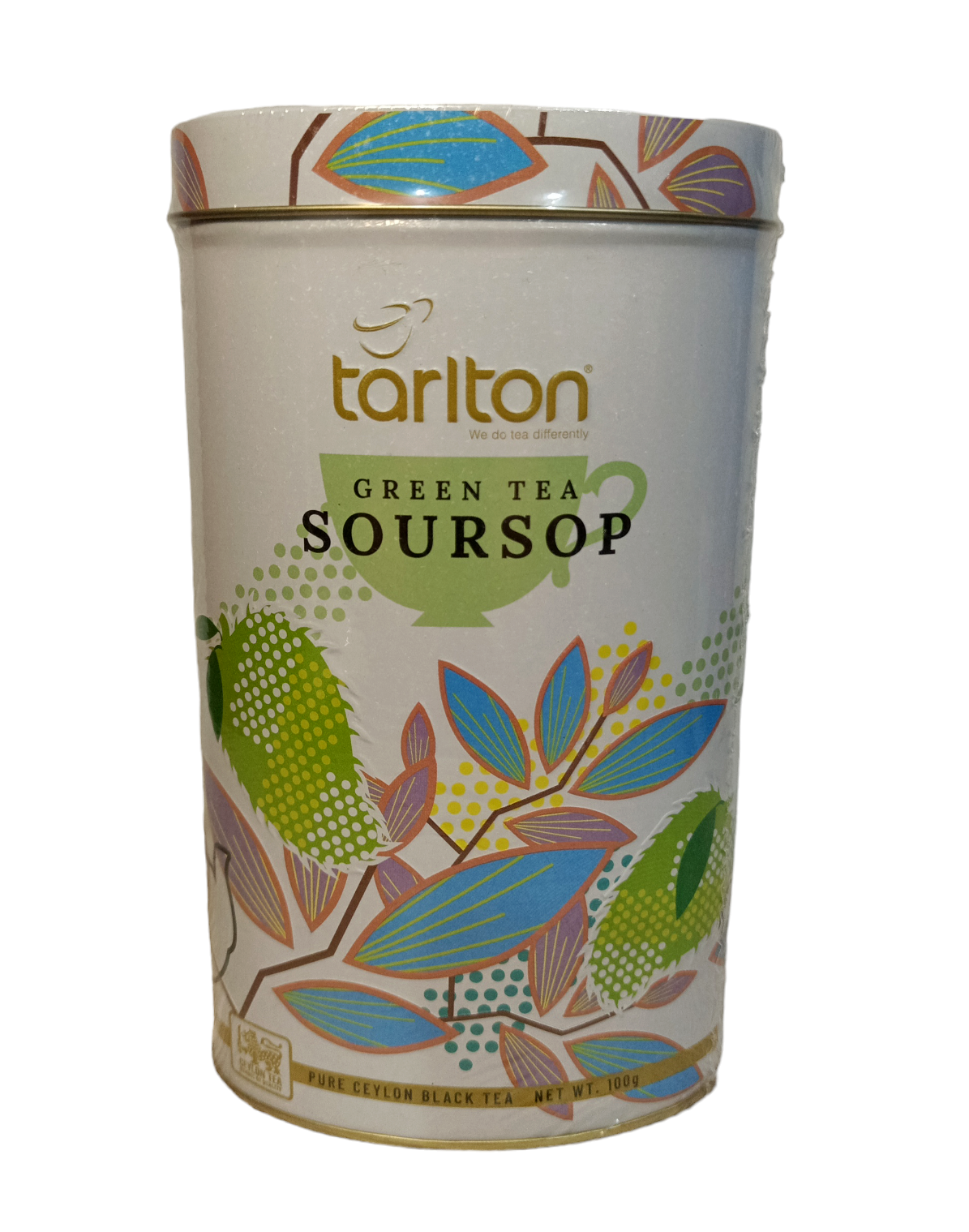 Чай Tarlton Soursop зеленый Саусепу OPA со вкусом в металлической банке 100 г (58845)