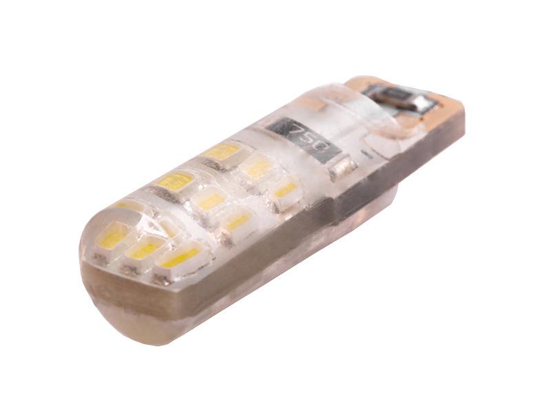 Автомобильная лампа светодиодная LEDUA T10-3014-18 SMD в силиконе 12V Белый (1093) Автомобильная лампа светодиодная LEDUA T10-3014-18 SMD в силиконе 12V Белый (1093)