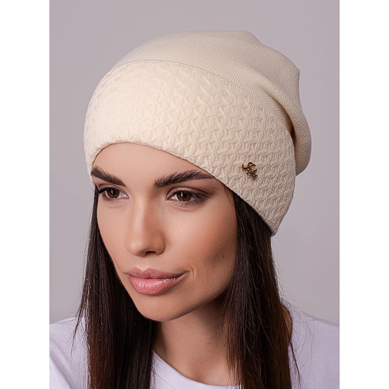 Шапка женская Leks ПОЕЗИЯ шерстяная утепленная флисом с узором на отвороте сзади сцепленная one size Карамельный (258462) - фото 1 Шапка женская Leks ПОЕЗИЯ шерстяная утепленная флисом с узором на отвороте сзади сцепленная one size Карамельный (258462) - фото 1