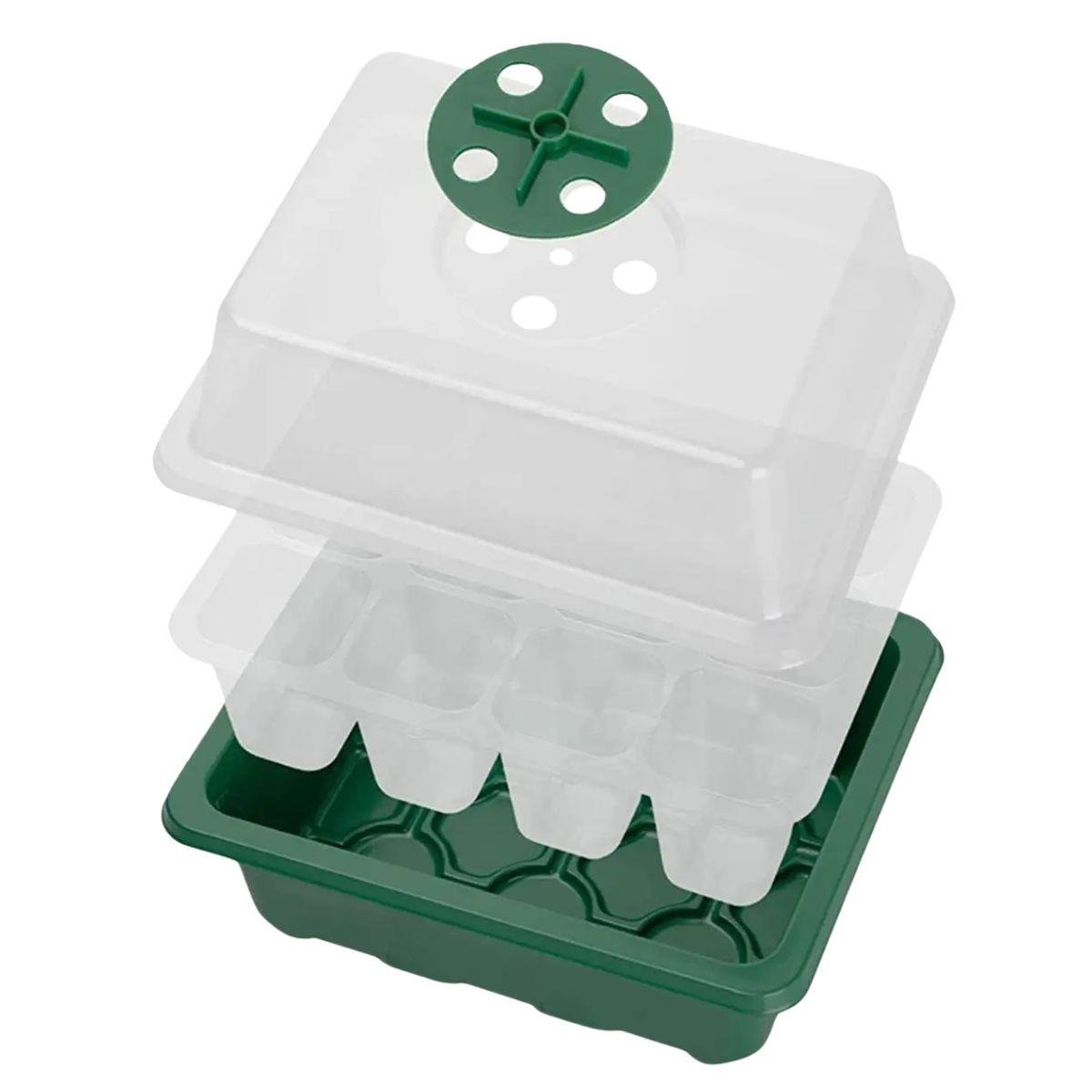 Стартовый набор для растений со светодиодной лампой для роста 5 лотков по 12 ячеек (1086) - фото 2