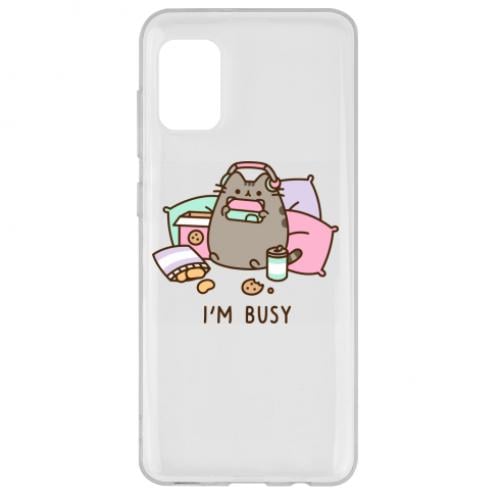 Чехол для Samsung A31 Pusheen I'm Busy