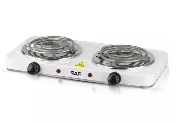 Плита електрична RAINBERG RB-888 2 конфорки 1200 Вт Белый