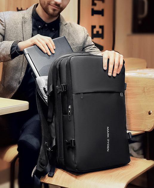 Рюкзак MARK RYDEN Travel YYK backpack MR8057 з відділенням для ноутбука 39 л Чорний - фото 15