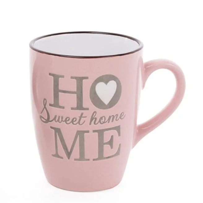 Чашка керамическая Flora "SWEET HOME" 0,33 л (31588)