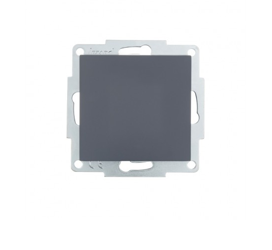 Выключатель одноклавишный Lezard Vesna Шеффилд Грей (26657735)