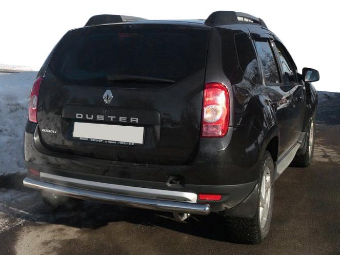 Задняя дуга прямая AK002 CAN для Dacia Duster 2008-2018 гг. нержавеющая сталь Хром