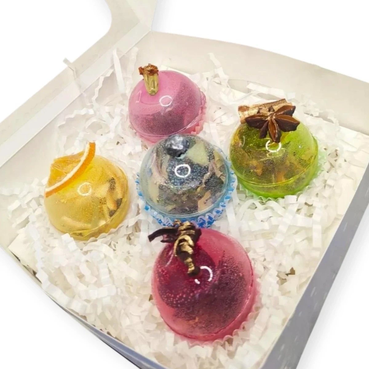 Подарочный набор с чайными бомбочками 5 шт. (28957330)
