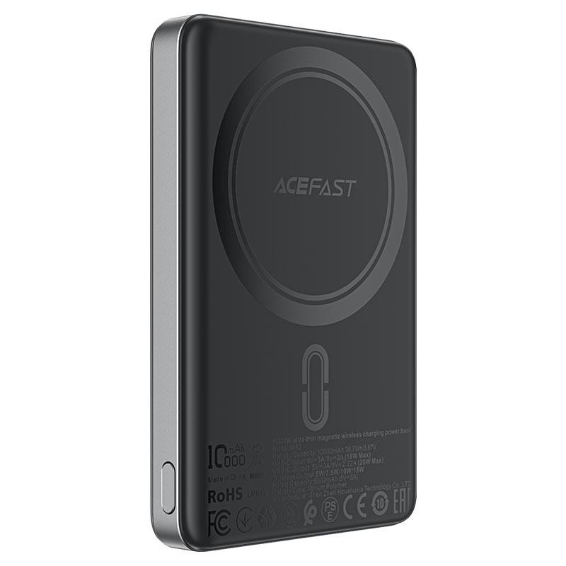 Повербанк Acefast M12 PD20W с БЗУ 10000 mAh Black (00000073070_1)