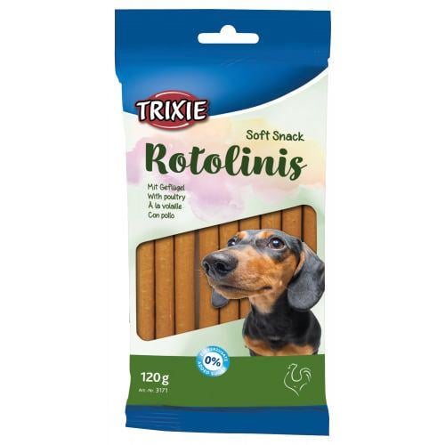 Ласощі для собак Trixie Rotolinis 120 г домашня птиця Ласощі для собак Trixie Rotolinis 120 г домашня птиця