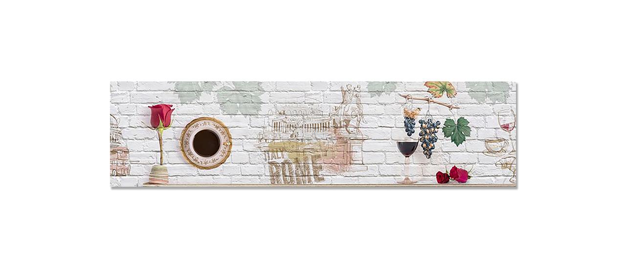 Наклейка виниловая на кухню Zatarga Рим/Кирпичная кладка 650х2500 мм (1274515457)