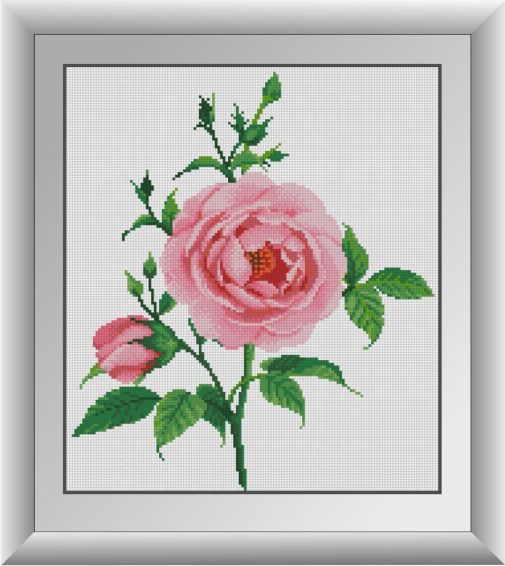 Алмазная мозаика Dream Art Нежная роза 35x40 см (DA.30476)