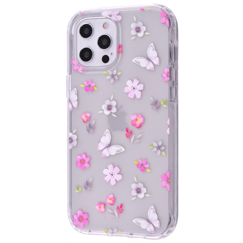 Чехол PRC Spring Flowers TPU case для iPhone 12 Pro Max Flowers And Butterflies с рисунком