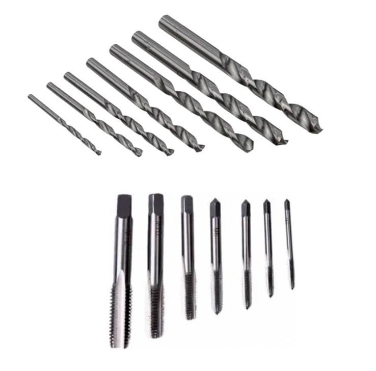 Набор машинных метчиков Heller B HSS-G М3-4-5-6-8-10-12 и сверл 2,5/3,3/4,2/5,0/6,8/8,5/10,2 мм 27894 14 шт. (12923)