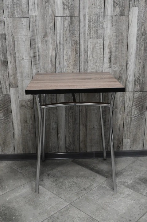 Обідній стіл 60х80х75 см Трюфель/Хром (28374498)