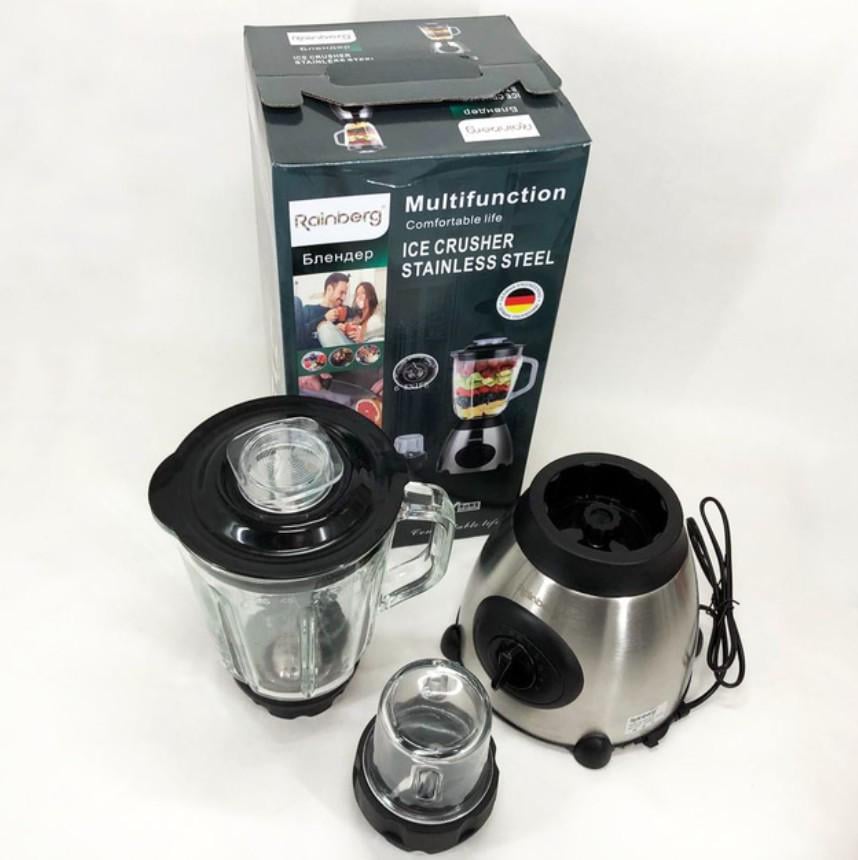 Блендер-измельчитель Rainberg RB-2223 со стеклянной чашей и мини-мельницей-кофемолкой 2000 Вт (1101) - фото 5 Блендер-измельчитель Rainberg RB-2223 со стеклянной чашей и мини-мельницей-кофемолкой 2000 Вт (1101) - фото 5