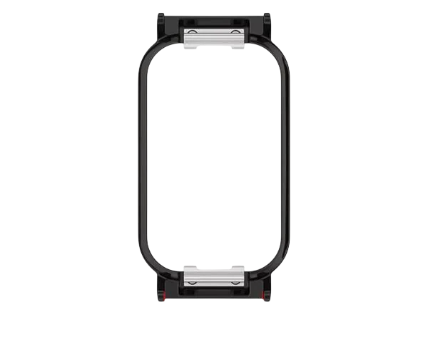 Чехо-переходник металлический для Xiaomi Redmi Band 2/Mi Band 8 Active на универсальный ремешок шириной 18 мм Черный