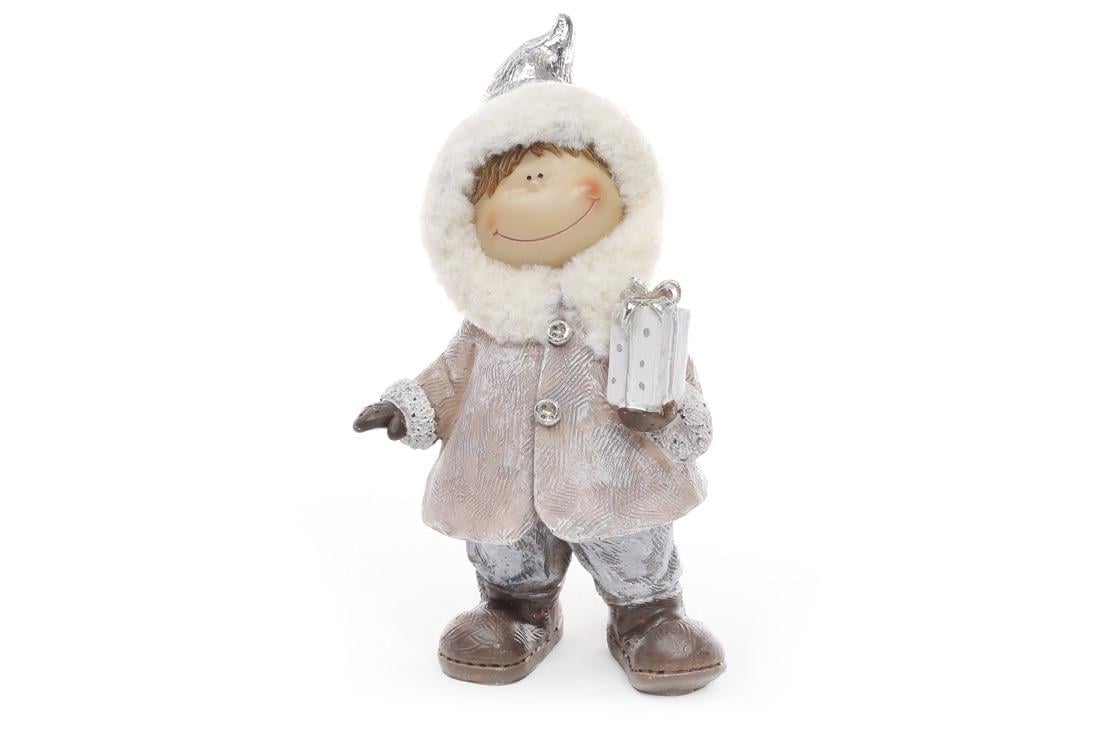 Декоративная фигура BonaDi Мальчик с подарком (823-302) Декоративная фигура BonaDi Мальчик с подарком (823-302)