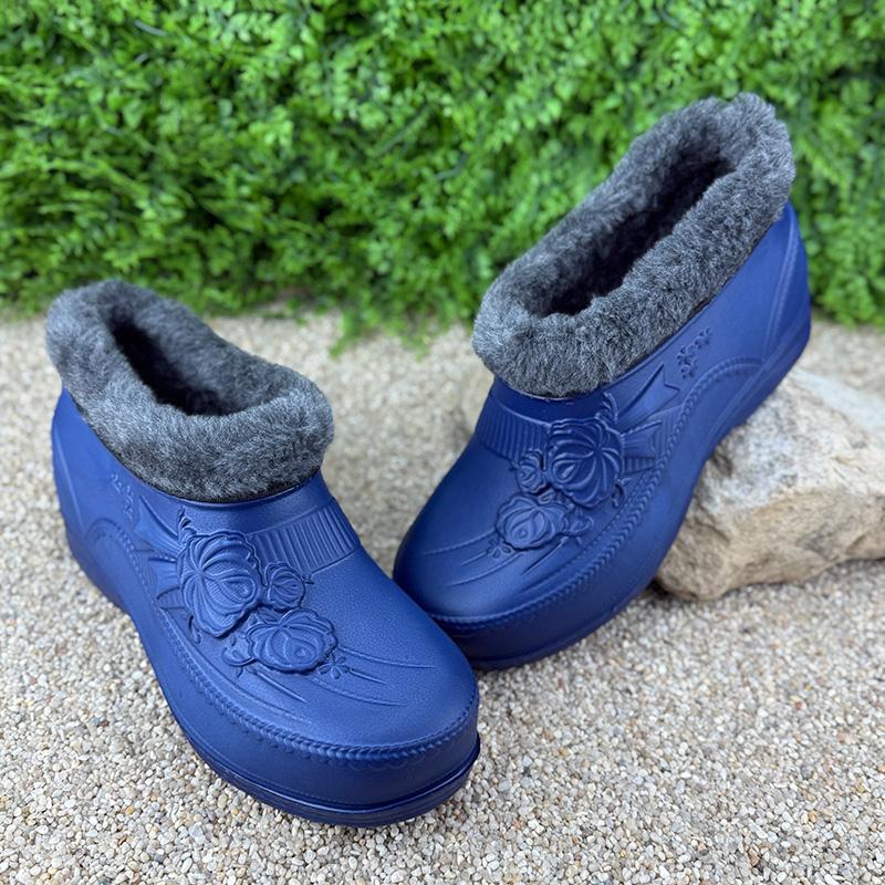 Сабо жіночі утеплені Е-001032 p. 40 26 см Синій