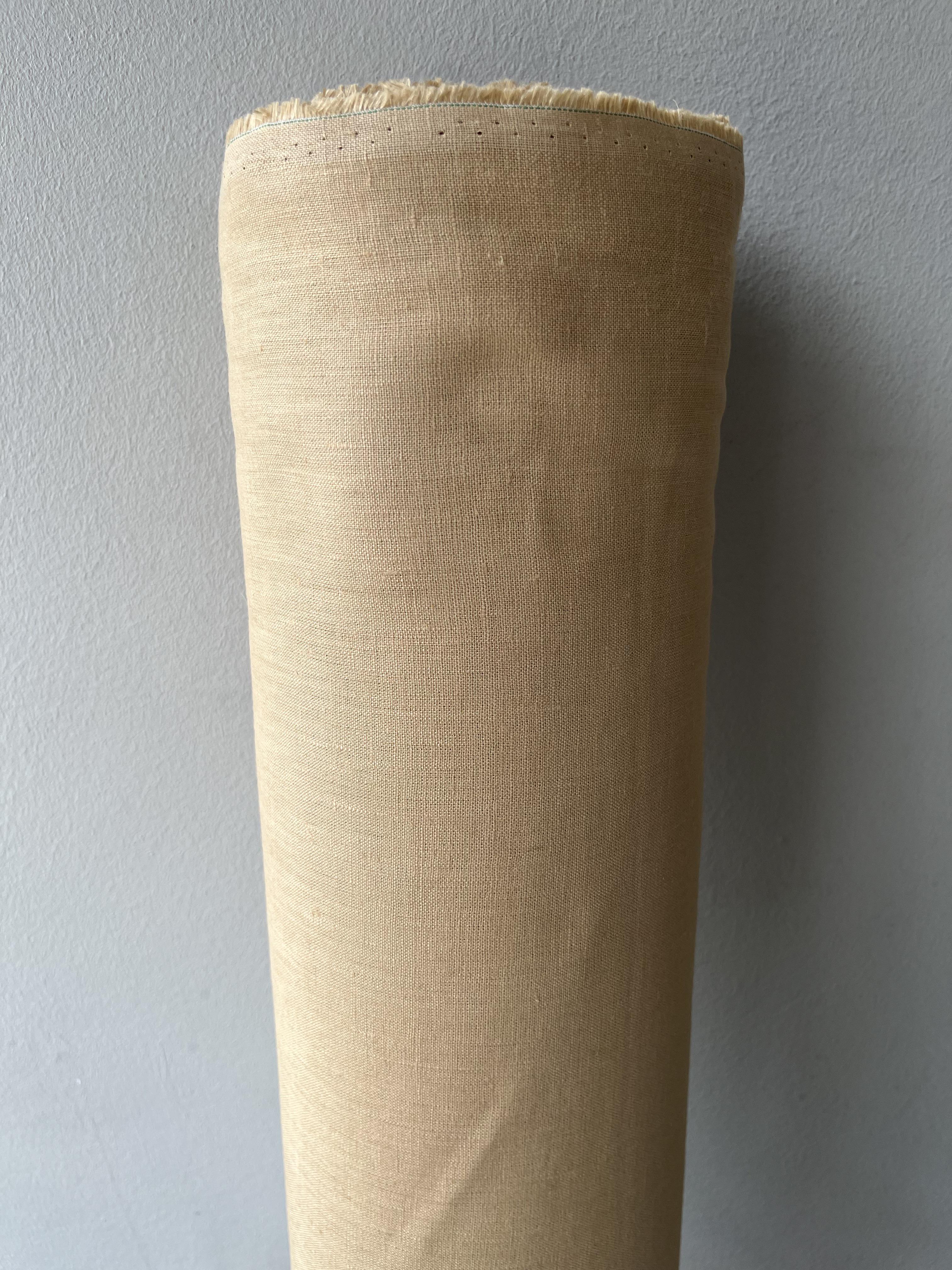 Ткань костюмная смягченная Linen Plus 100% лен 143 см 883 Нежно-желтый