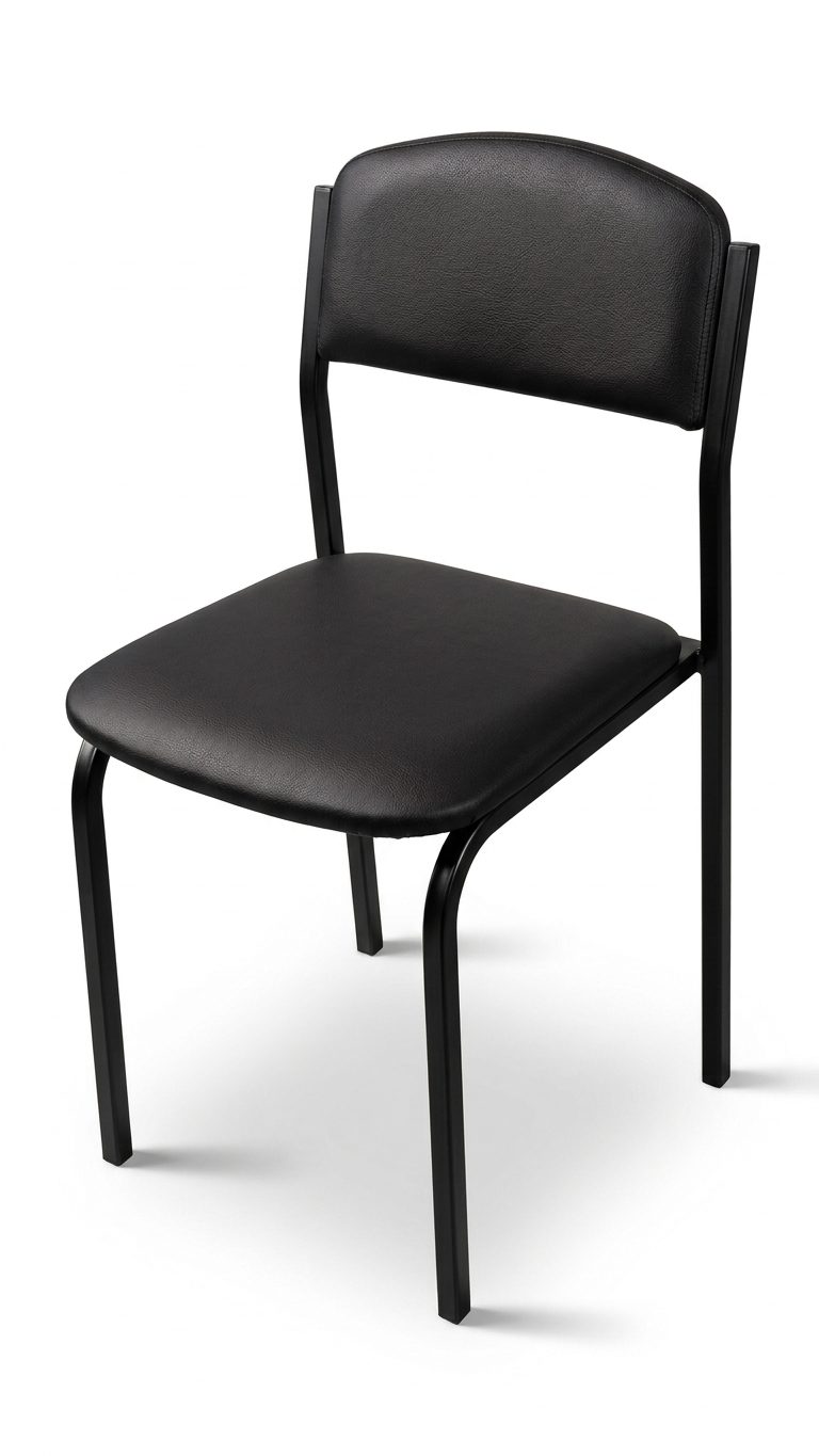 Стул полумягкий Школа 38х40х83 см Черный (33393668)