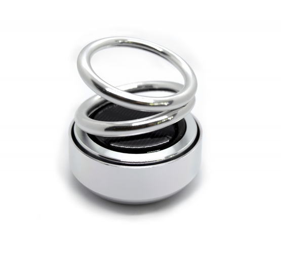 Ароматизатор для авто Кольца левитации на солнечной батарее Серебряный (2293978739)