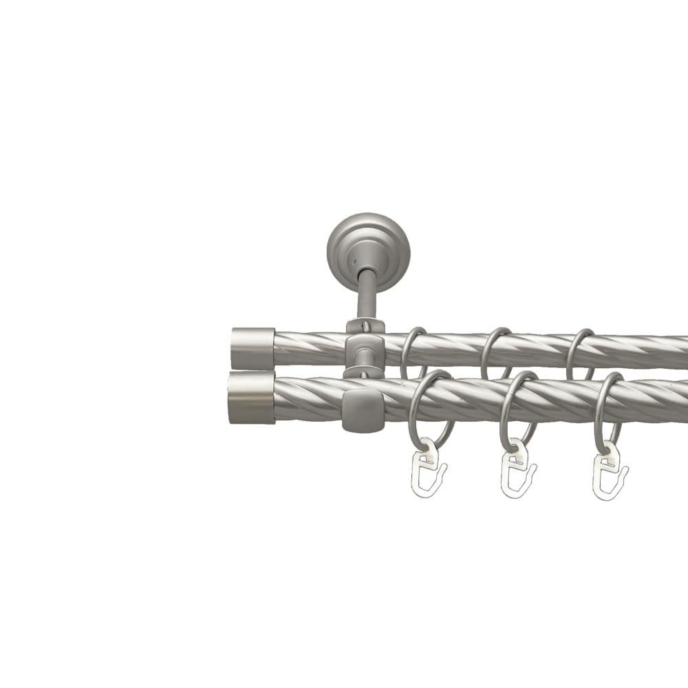 Карниз Orvit Заглушка двухрядный скрученный 19/16 мм 160 см Сатин (00-00023102)