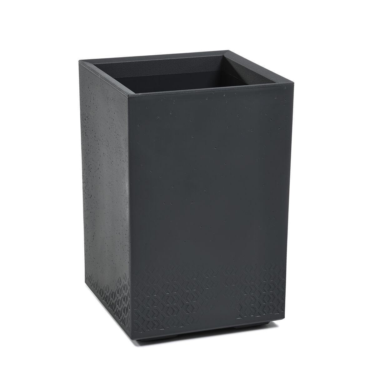 Вазон для цветов Lamela KARO квадратный 400x400x600 мм Антрацит (25419751869) - фото 1 Вазон для цветов Lamela KARO квадратный 400x400x600 мм Антрацит (25419751869) - фото 1