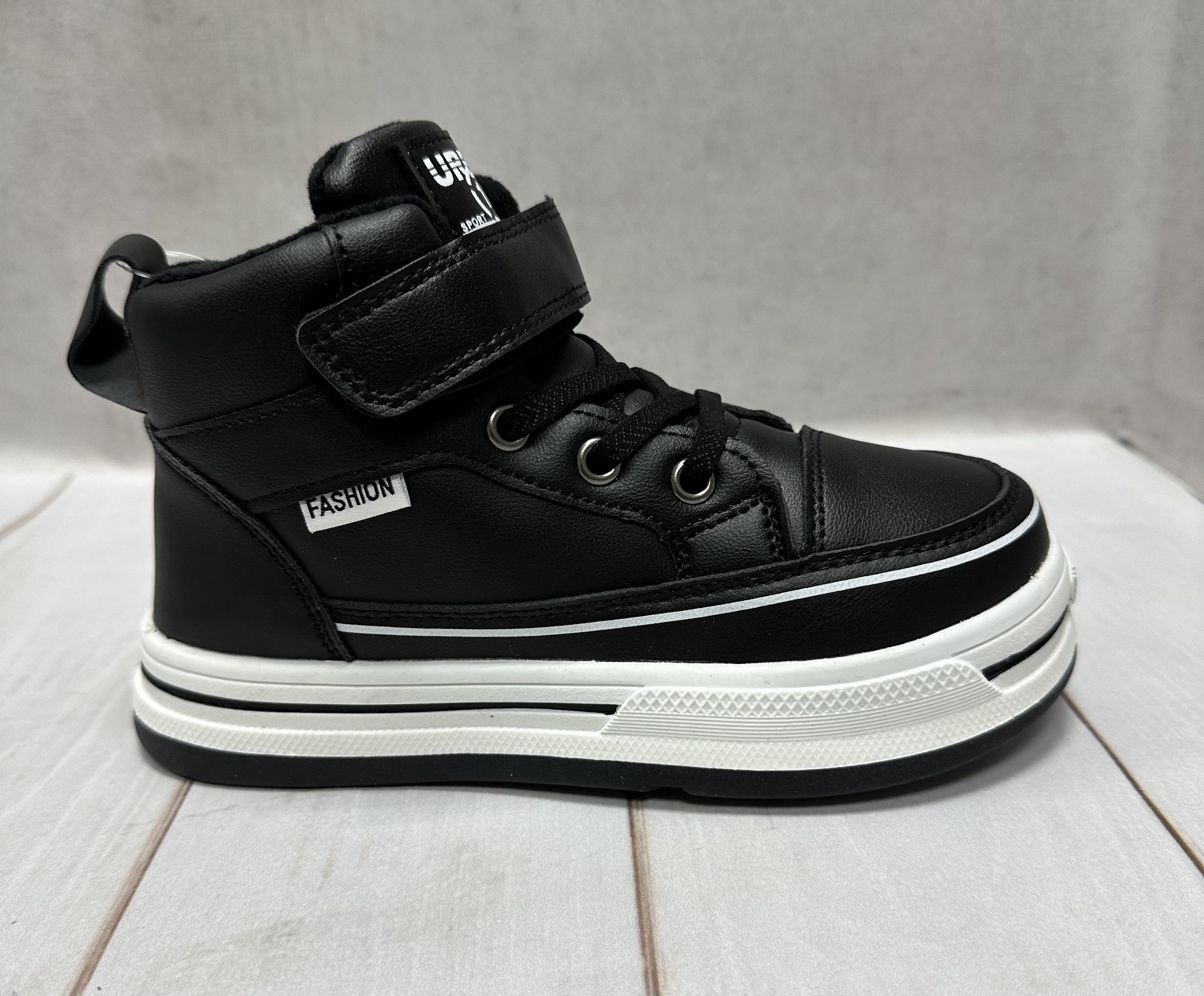 Ботинки детские демисезонные Bessky на флисе р. 34 21,2 см Черный