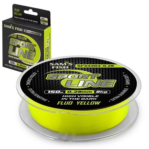 Волосінь флуоресцентна Sam's Fish 150 мх0,28 мм (SF24204)