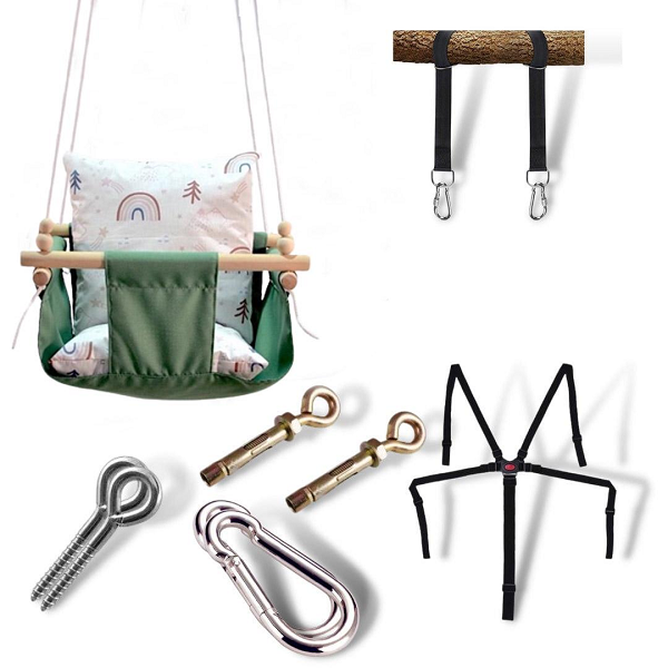 Детская качеля Infancy Лесная радуга Оливковый (10072951) Детская качеля Infancy Лесная радуга Оливковый (10072951)